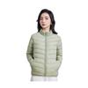 Down jacket women's light and thin short large size light foreign style white duck down jacket down jacket warm ribs