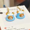 Мини брелок Sanx Rilakkuma Кавайный Korilakkuma Колокольчик Подвеска на рюкзак Гора Фудзи Мультяшный Медведь Украшение Подвеска для сумки Подарки
