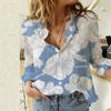 Women Shirts Spring Fall Long Sleeve Lapel Button Up Oversized Shirt Ladies Casual Plus Size Blouse Top White Black