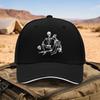 Skeleton Dog Friends Graphic Baseball Cap Unisex Adjustable Casual Outdoor Sports Hat