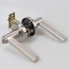Privacy With Key for Home Security Knob Twist Lock Brushed Silver Heavy Duty Door Lever Handles Lock  Door Knob Lock Set