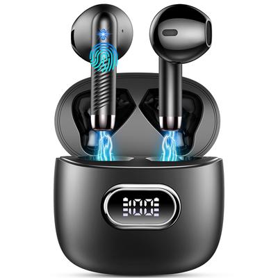 Беспроводные Bluetooth-наушники [Самая горячая модель 2025 года] 42 часа работы, Bluetooth 5.3, Автоматическое сопряжение, Водонепроницаемость IPX7, Шумоподавление ENC, Hi-Fi