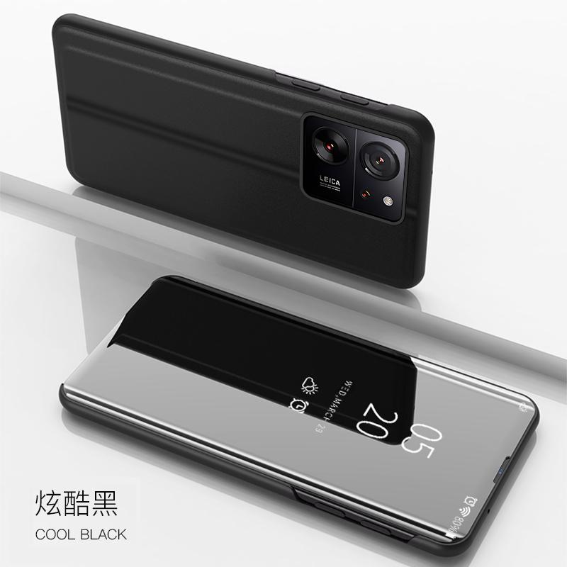 Для Xiaomi 13T Pro Чехол Прозрачный Зеркальный Флип Стенд Телефон Чехол Для Xiaomi Mi13T Mi 13T 13 T Pro Xiaomi13T Противоударный Задний Чехол