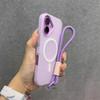 Роскошный Мягкий С ремешком Силиконовый Для Magsafe Чехол для iPhone 17 16 15 14 Plus 13 12 11 Pro Max Беспроводная Зарядка Магнитная Крышка