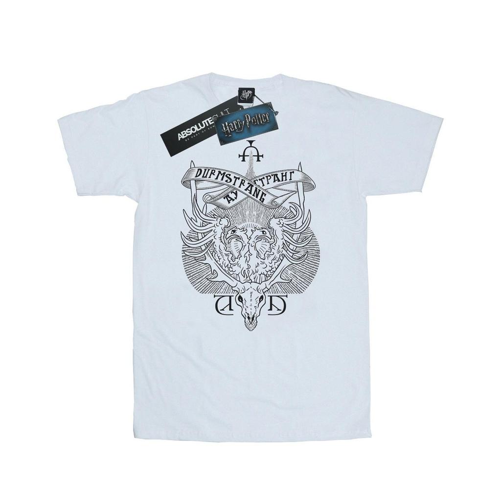 Harry Potter Womens/Ladies Durmstrang Institute Crest Cotton Boyfriend T-Shirt