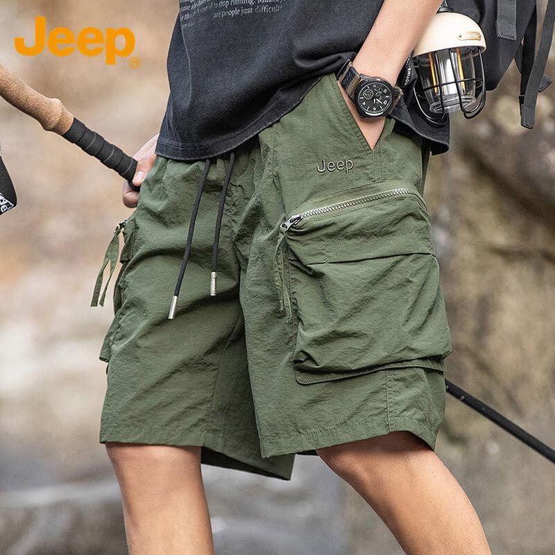 Jeep Мужские повседневные шорты-карго из ледяного шелка