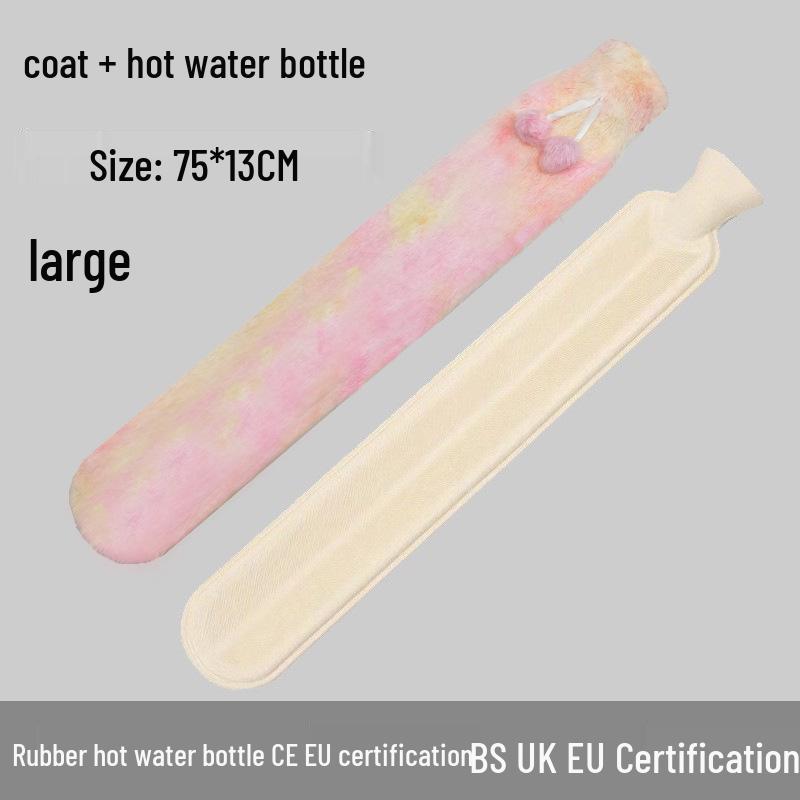 Old-Fashioned Rubber Hot Water Bottle for Stomach Warming