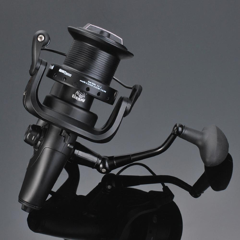 Безынерционная катушка 12+1 BB с двойным передним и задним фрикционом, рыболовная катушка для карпа, взаимозаменяемая левая/правая для морской воды