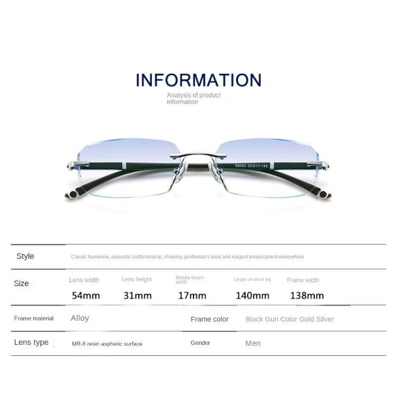 Новые очки Cut Edge для пресбиопии без оправы HD анти-синие очки для пресбиопии анти-усталость пресбиопия прозрачные очки