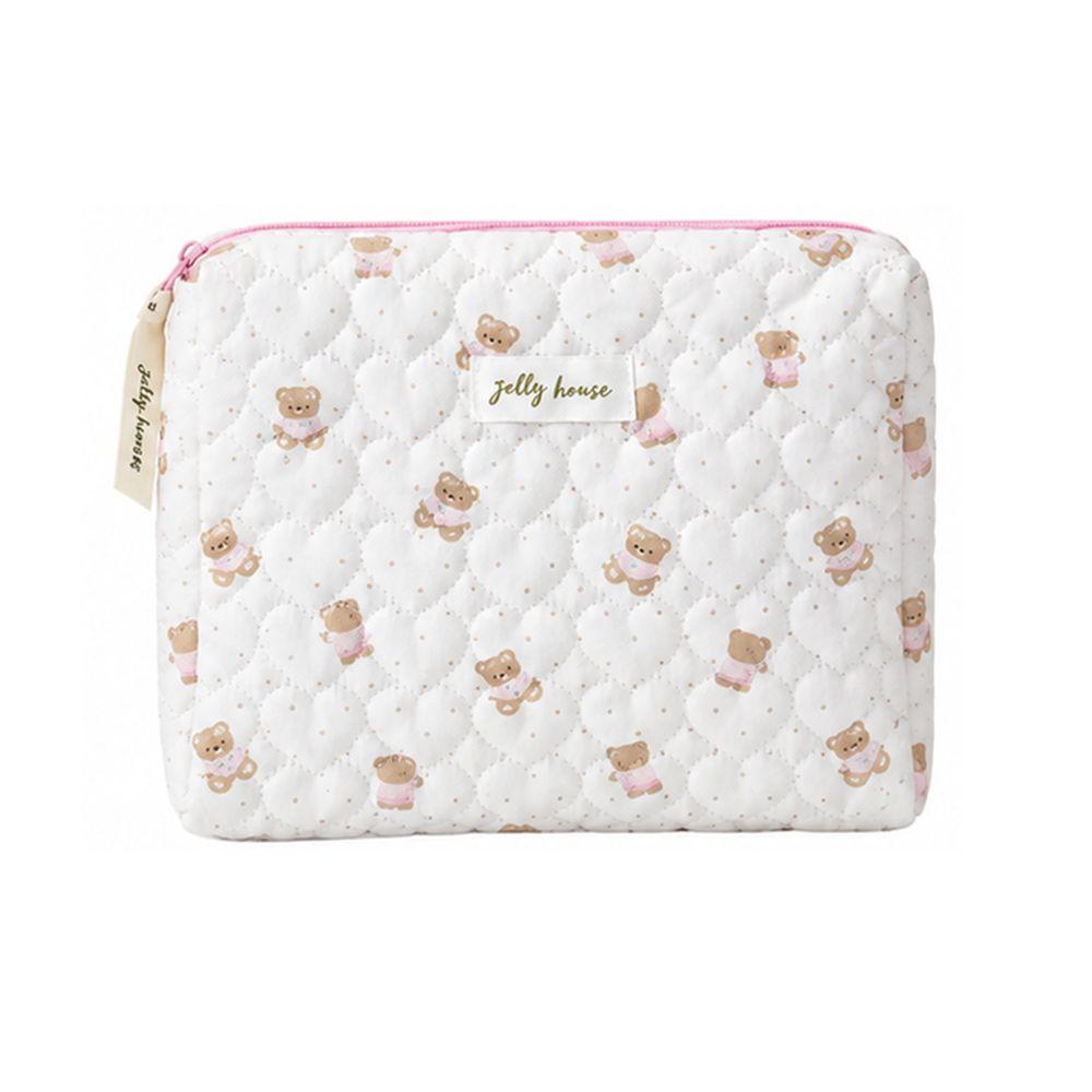Lightweight Cartoon Bear Makeup Bag Large Capacity Toiletry Pouch Business Trips