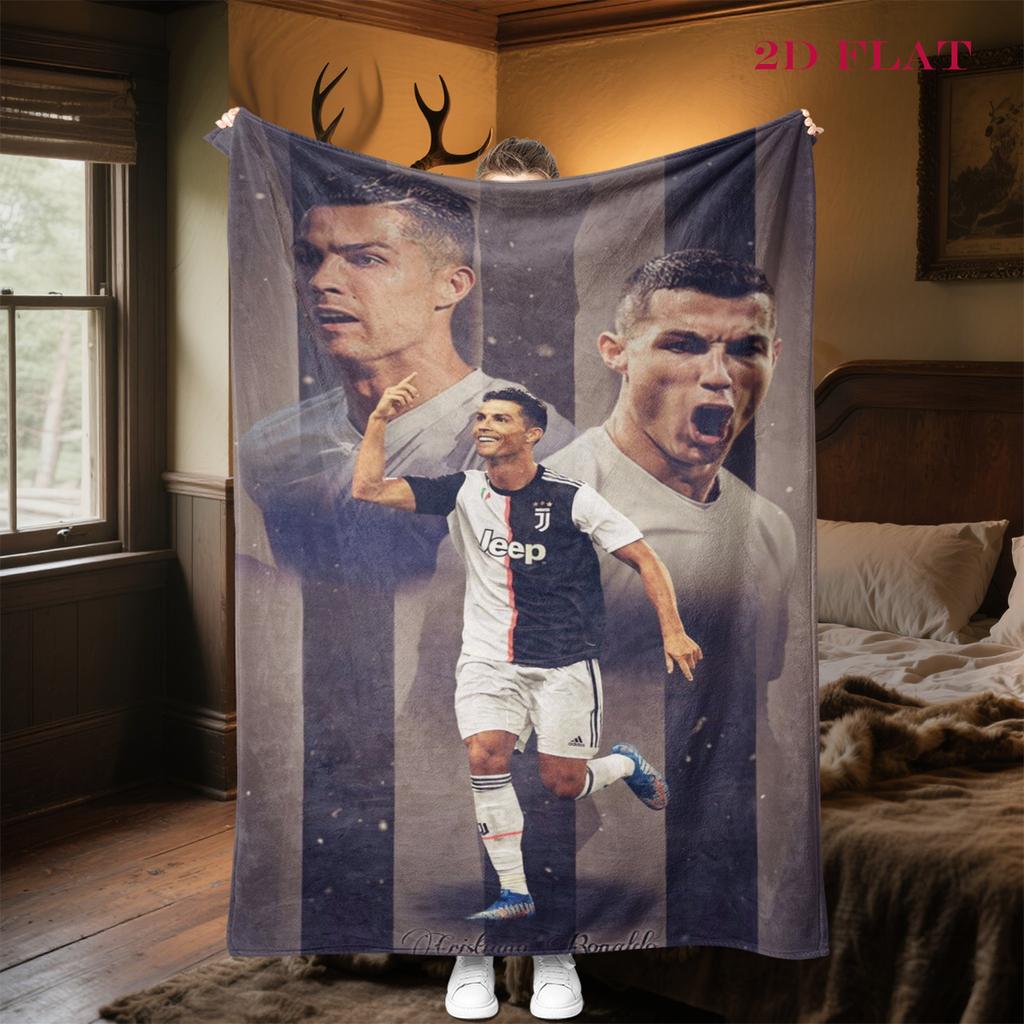 Ronaldo's Triumph blanket Camping trip Home Decor Nap Blanket Digital printing sheet