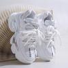 Fashion Mix Color Chunky Platform Sneakers Women Fashion Lace Up Thick Bottom Dad Shoes Woman 2024 Autumn Non-Slip Vulcanize Shoes Mujer