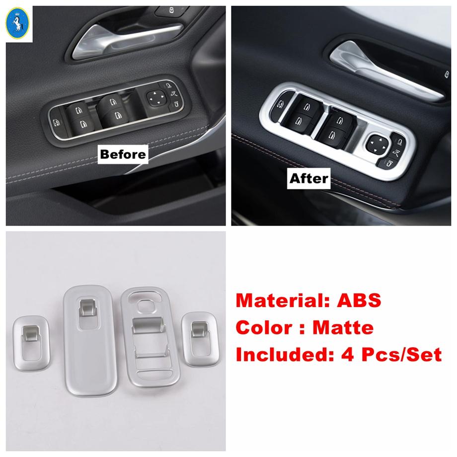 Matte Auto Glass Lift Button / Reading Light Decor Cover Trim Accessories For Mercedes-Benz A Class W177 A200 A220 - 2024