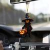 2024 New Acrylic Halloween Creative Pumpkin Lantern Men In Black Car Rearview Mirror Pendant Arrangement Keychain Backpack Pendant
