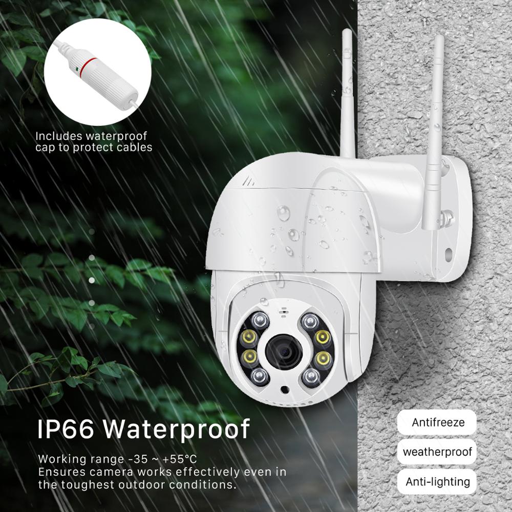 2023 New HD 1080P Wireless PTZ Outdoor Camera IP 2MP Surveillance AI Waterproof Infrared Night Vision Tracking Wifi Outdoor Security CCTV
