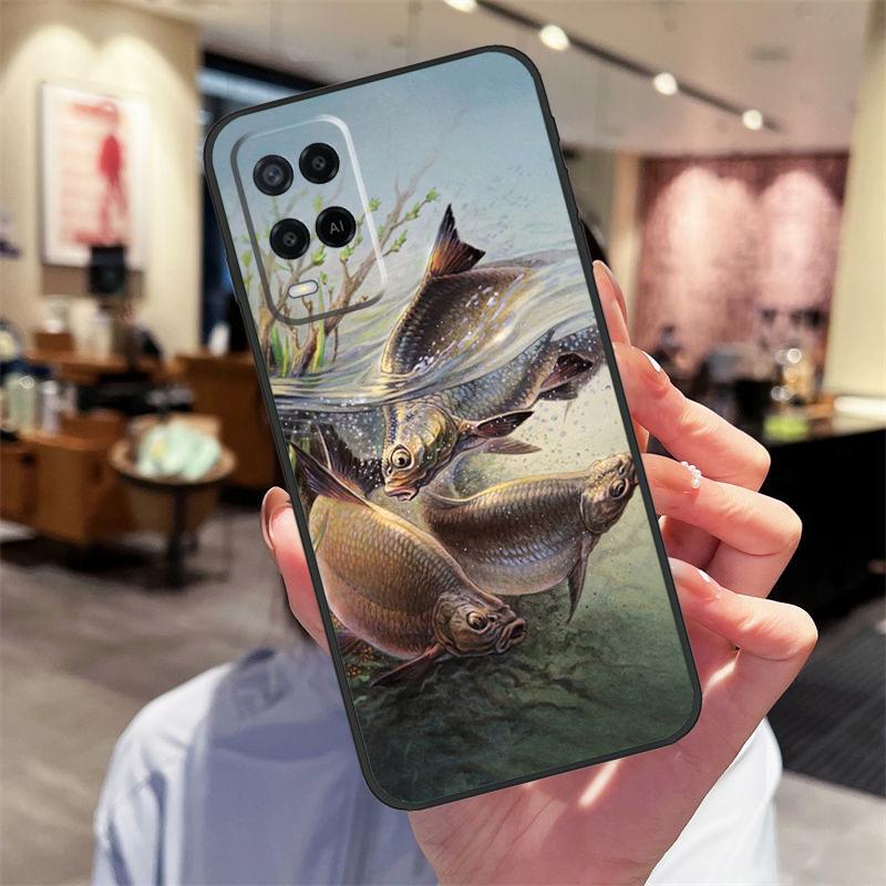 Рыболовный чехол для карпа для Oppo A94 A54 A40 A60 A80 A98 A78 A18 A38 A58 A16 A76 A96 A17 A77 A74 A57S A15 Чехол
