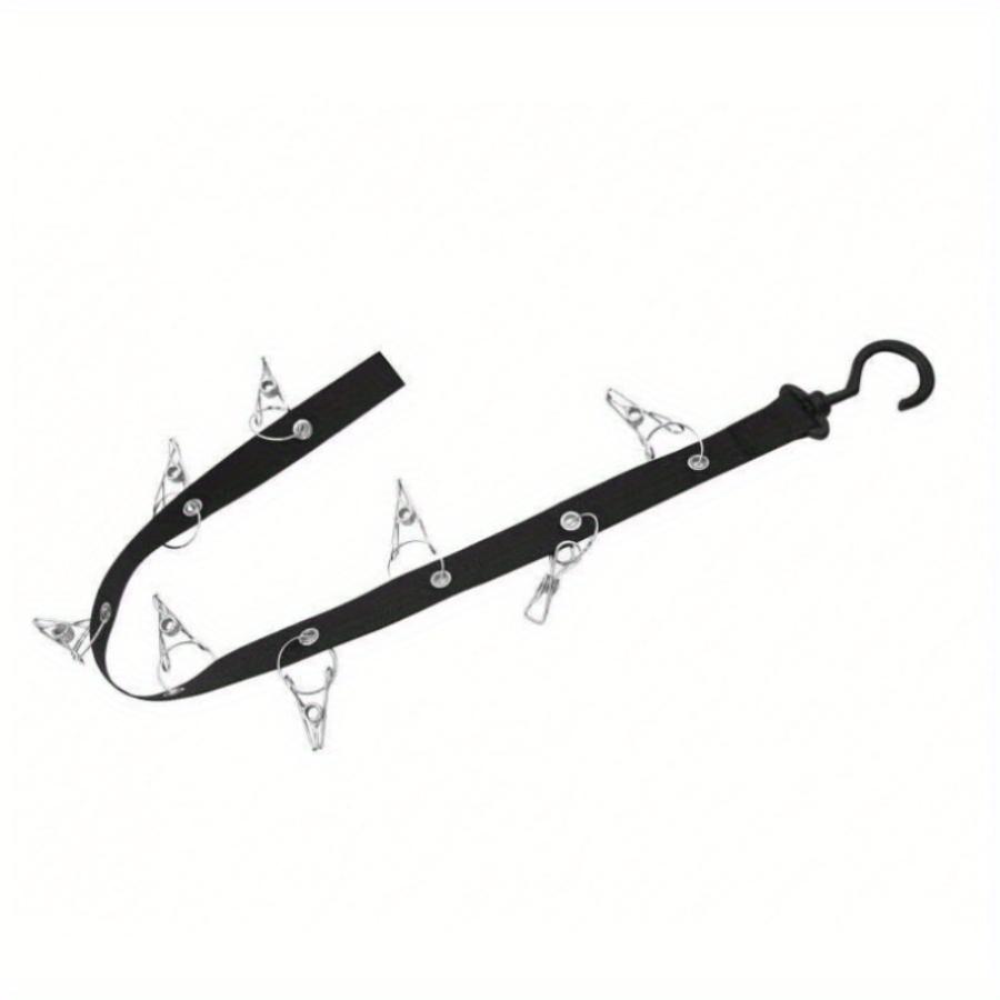 Гардеробная остроконечная вешалка для хранения шляп, крючок для бейсбольной шляпы, стойка для шляп с 8 зажимами, складная конструкция для домашнего хранения