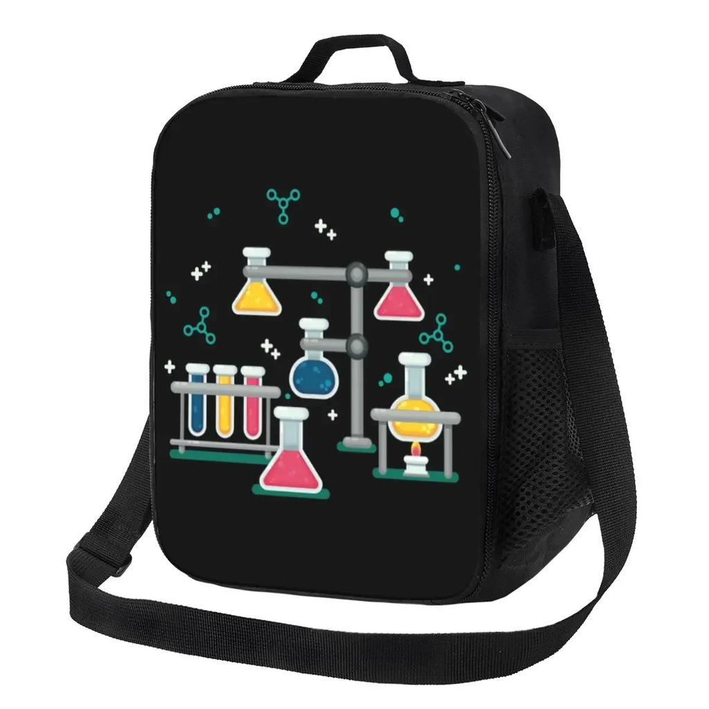 Stem Cats Insulated Lunch Bag for Women Science Chemistry Biological Thermal Cooler Bento Box Office Picnic Travel