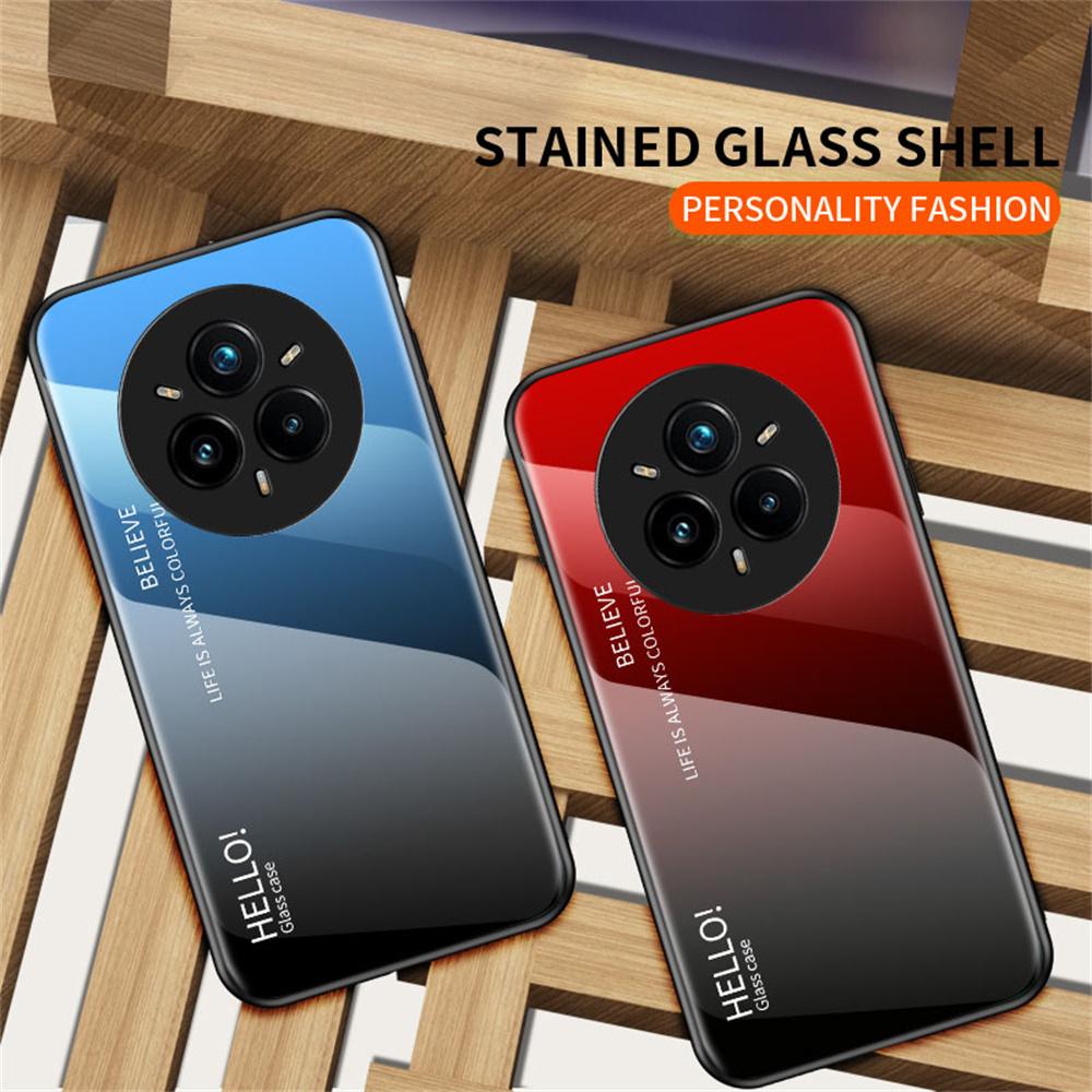 Для Realme 14 Pro+ 5G Чехол Защита от царапин Закаленное стекло+ПК+ТПУ Чехол для телефона