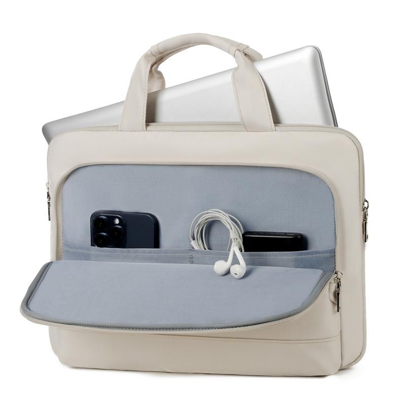 TS JYL laptop bag,Simple Laptop Handbag 13 14 Inch Oxford Cloth Document Bag Lightweight