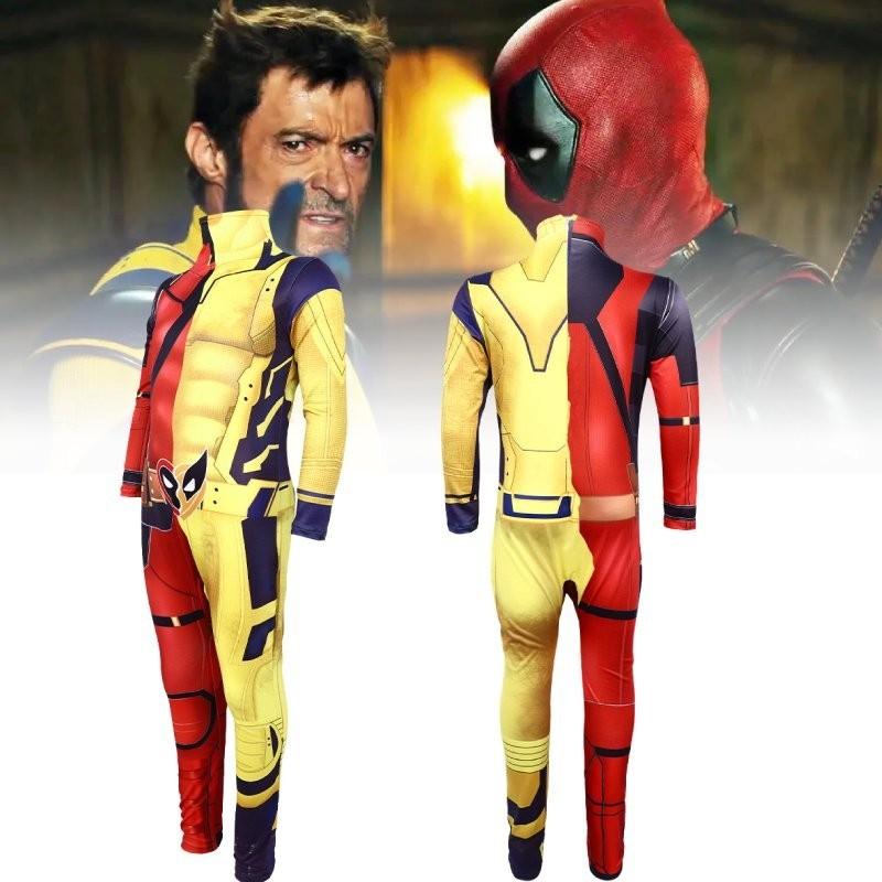 Deadpool Wolverine Costume For Men Soft Milk Silk Spandex Outfit Ideal For Halloween