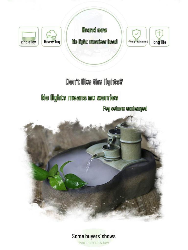 Ultrasonic Atomizer for Fish Tank & Bonsai - Fog Humidifier for Bedrooms