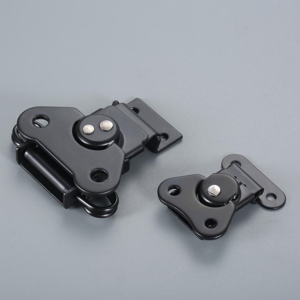 1PC Butterfly Shape Luggage Twist Latch Catch Clamp Hasps and Keeper Wooden Box Suitcase Flight Case Buckle Rotary Lock Black