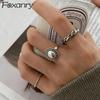 Rings Couples Accessories INS Fashion Vintage Twist Design Round Shape Geometric Thai Jewelry