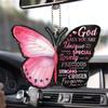 Car Pendant Stylish Personalized Style Car Interior Accessories Butterfly Cross Shape Design Widget Creative Do Not Fade Durable
