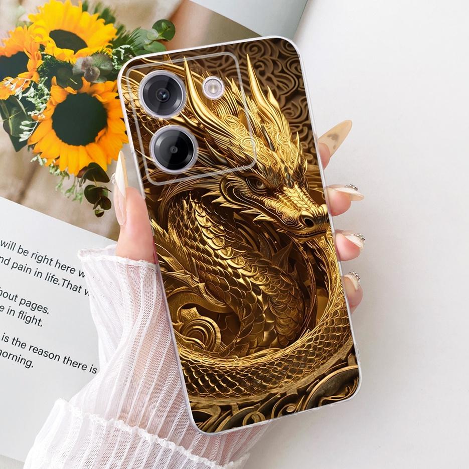 For Xiaomi Poco M7 Pro 5G Case Luxury Butterfly Tree Painted Cover Soft Silicone Phone Csae For Xiaomi Poco M7 Pro M7Pro 5G Bags