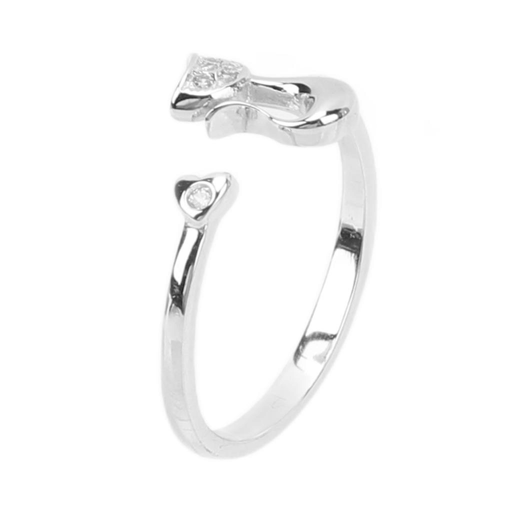 Open Ring Cat Shape Adjustable Lightweight Cute Fashionable Women Ring for Daily Party
