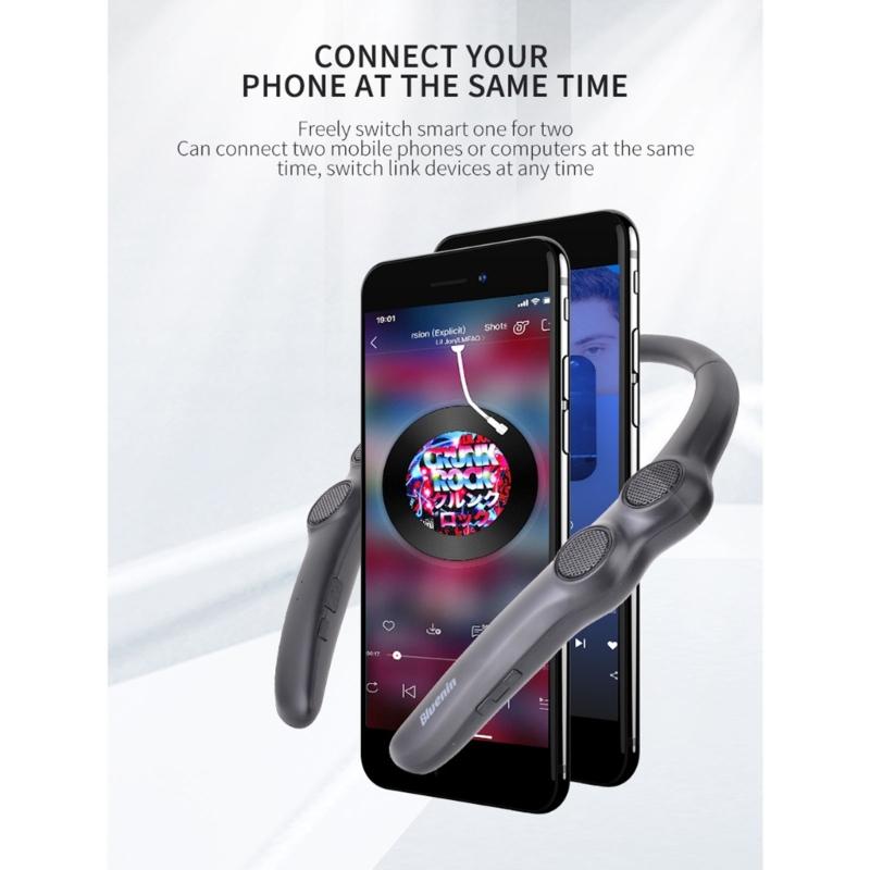 Портативная носимая Bluetooth-совместимая колонка, подвешиваемая на шею, беспроводной звуковой бокс, 4 динамика, водонепроницаемый мини-сабвуфер
