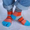 Soft Split-toed Socks Trendy Thick Long Tube Cotton Man Socks Middle Tube Hosiery Five Finger Socks