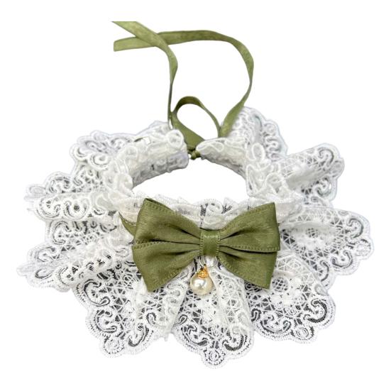 Pet Neckerchief Attractive Charming Cute Cats Dogs Bowknot Neckerchief with Bell