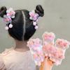 Colorful Flower Ponytail Hairband Plastics Hair Clips New Children's Head Rope