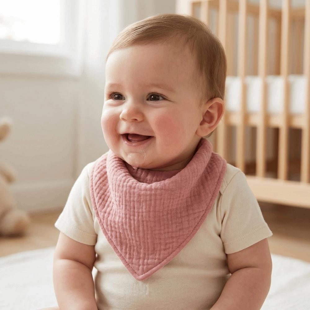 Soft Baby Burp Cloth Triangle Shape Drool Bandana Bib Newborn Feeding Saliva Towel  Infant Care