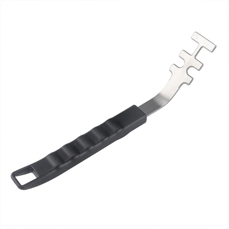 Lihe Stainless Steel Grill Grate Lifter, Anti-scald BBQ Tool For Lifting And Prying Hot Grill Grates