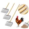 Steel Chicken Coop Cleaning Tool Wooden Handle Manure Chicken Accessories Shovel Coop I4W1