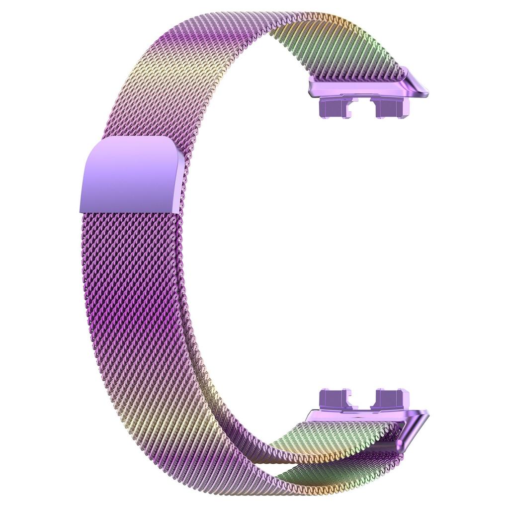 Магнитный металлический миланский ремешок для умного браслета Huawei band 10, браслет для Huawei band10 9 8 NFC, аксессуары для ремешка с корпусом