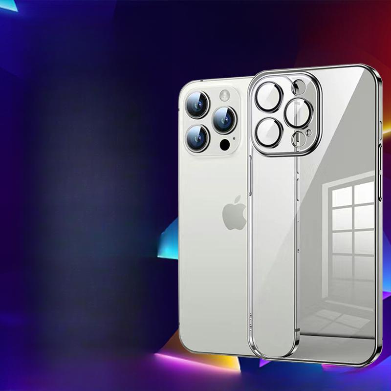 Подходит для Apple IPhone 14Pro Полностью закрывающий ПК чехол для телефона 15 Прозрачный 12/11/13 Жесткий чехол Xs