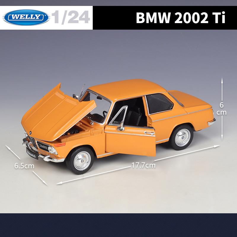 WELLY 1:24 BMW 2002Ti Alloy Car Diecasts & Toy Vehicles Car Model Miniature Scale Model Car Toy For Children