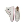 Converse Chuck Taylor All Star Lift Platform с высокими вышитыми сердечками — белые женские кроссовки винтаж-белый университетский красный A01599C