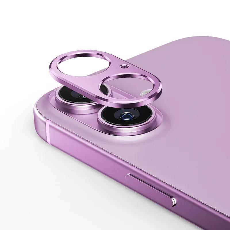 Aluminum Metal Rear Camera Lens Protector for IPhone 16 Pro Max 16Plus 16Pro 16ProMax Lens Cover Screen Protector Lens Ring Film