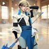 Косплей костюм Touken Ranbu Yamanbagiri Chougi, полный набор, униформа с омбре-париком блонд-черный, костюм на Хэллоуин для мужчин