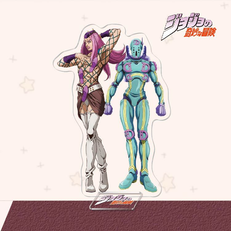 JoJo's Bizarre Adventure Анимационные Комиксы Периферийные Игрушки JOJO Дио Акриловый Настольный Стенд Аниме Фигурка Действия Модель Коллекция