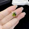 POMOiii Зеленое модное простое кольцо с цирконом для женщин, ювелирные изделия для девочек, подарок на вечеринку с камнем овальной формы, индивидуальный подарок на свадьбу