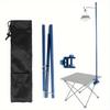 Outdoor Aluminum Alloy Lamp Holder Camping Portable Foldable Light Hanging Small Lamp Pole Camping Lamp Bracket