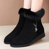 Womens Boots Plush Warm Fluffy Snow Boot Zipper Ankle Boots 2025New Winter Boota for Women Anti-slip Platform Boot Botas
