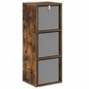 Sideboard with Drawers Smoked Oak 10 x 8.7 x 27.4 in (W x D x H)