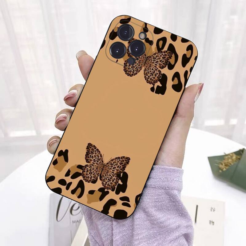 FHNBLJ Модный чехол для телефона с леопардовым принтом для iPhone 14 11 12 13 Mini Pro Max 8 7 6 6S Plus X SE 2020 XR XS Funda Case